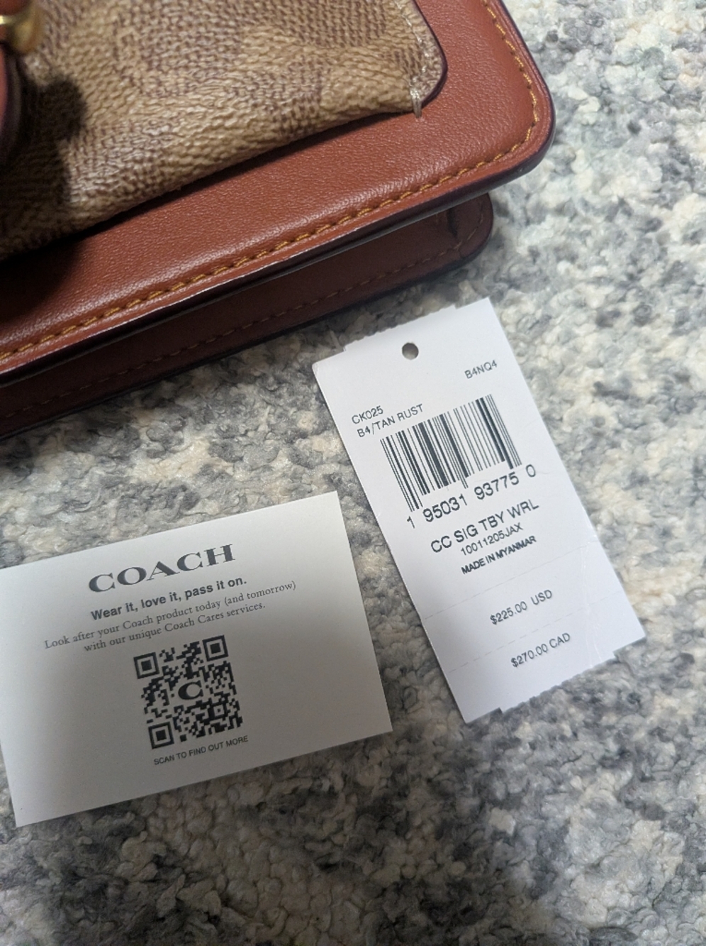 The Coach Tabby Chain Crossbody Wristlet BRAND NEW W/ Dust Bag - Picture 12 of 16